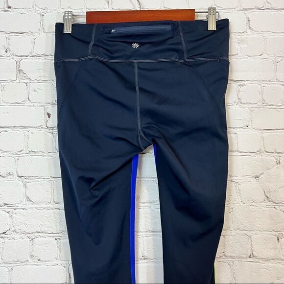 ATHLETA Womens Velocity Colorblock Stash Pocket Capri size small - Picture 9 of 12